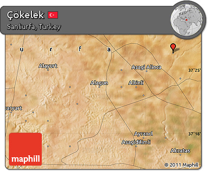 Satellite Map of Çökelek