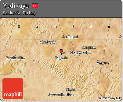Satellite Map of Yedikuyu