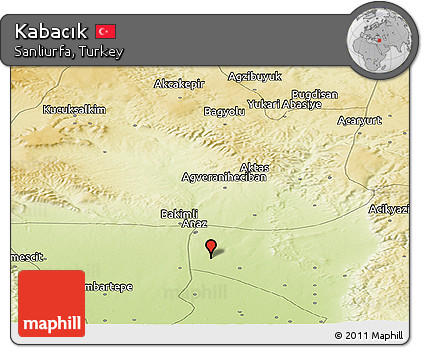 Physical Panoramic Map of Kabacık