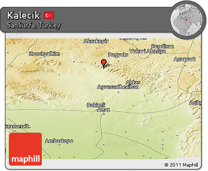 Physical Panoramic Map of Kalecik