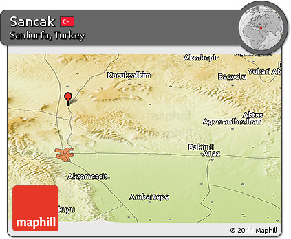 Physical Panoramic Map of Sancak