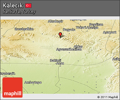 Physical Panoramic Map of Kalecik