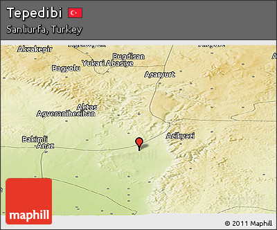Physical Panoramic Map of Tepedibi