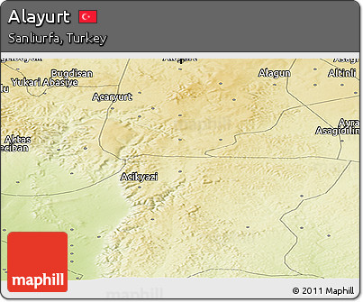 Physical Panoramic Map of Alayurt