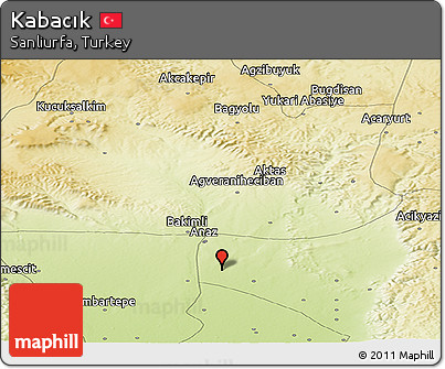 Physical Panoramic Map of Kabacık