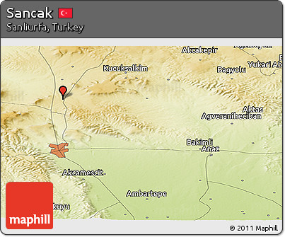 Physical Panoramic Map of Sancak