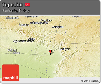 Physical Panoramic Map of Tepedibi