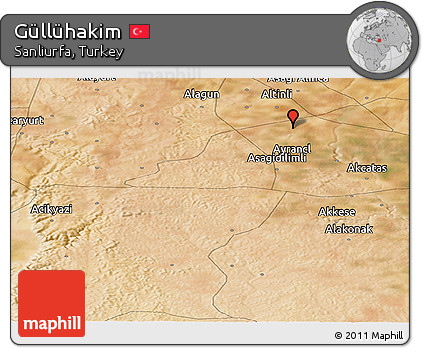 Satellite Panoramic Map of Güllühakim