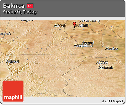 Satellite Panoramic Map of Bakırca