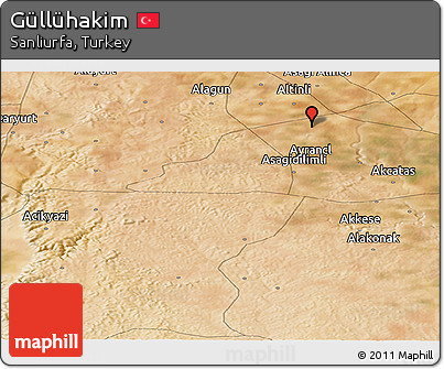 Satellite Panoramic Map of Güllühakim