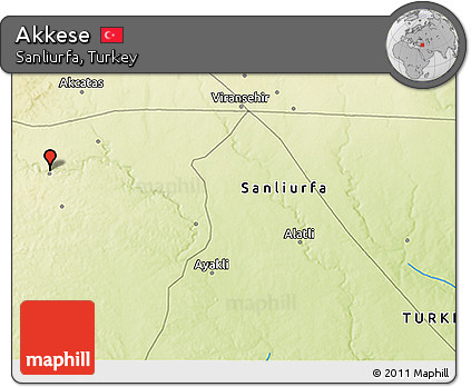 Physical 3D Map of Akkese
