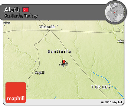 Physical 3D Map of Alatlı