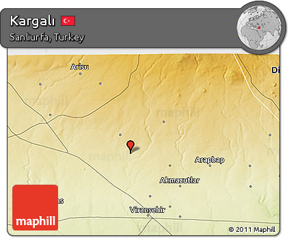 Physical 3D Map of Kargalı