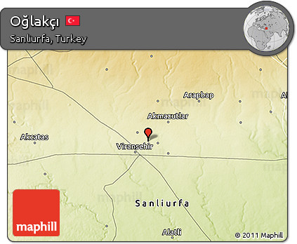 Physical 3D Map of Oğlakçı