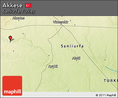 Physical 3D Map of Akkese