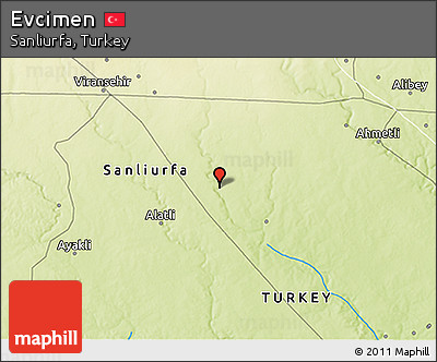 Physical 3D Map of Evcimen