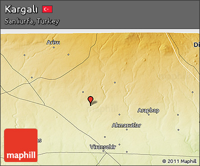 Physical 3D Map of Kargalı