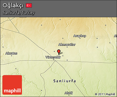 Physical 3D Map of Oğlakçı