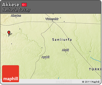 Physical 3D Map of Akkese