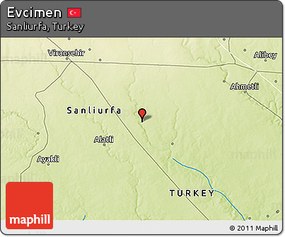 Physical 3D Map of Evcimen