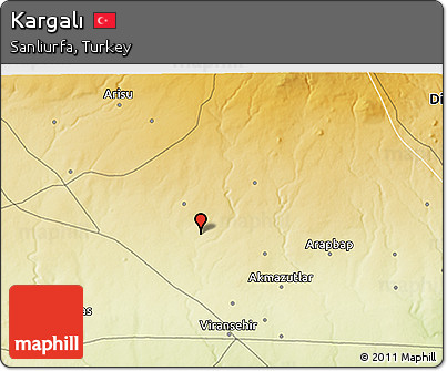 Physical 3D Map of Kargalı