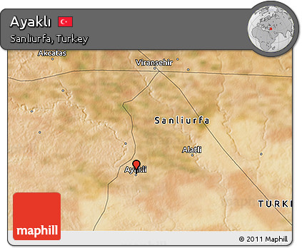 Satellite 3D Map of Ayaklı