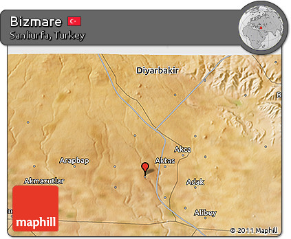 Satellite 3D Map of Bizmare