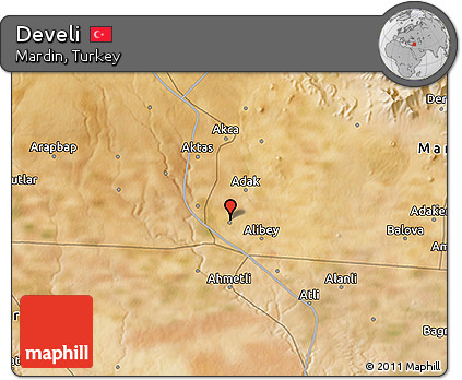 Satellite 3D Map of Develi