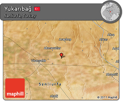 Satellite 3D Map of Yukarıbağ
