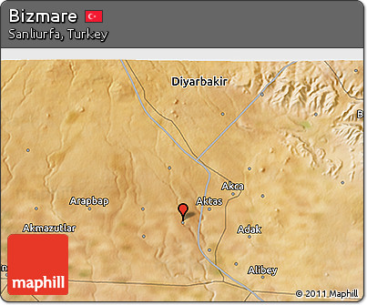 Satellite 3D Map of Bizmare