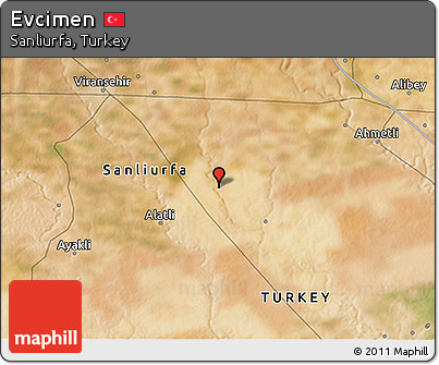 Satellite 3D Map of Evcimen