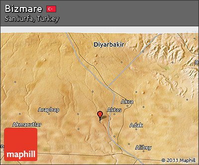 Satellite 3D Map of Bizmare