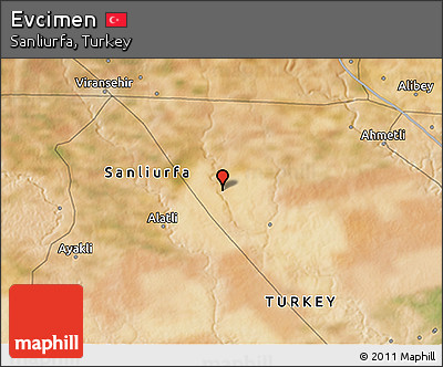 Satellite 3D Map of Evcimen