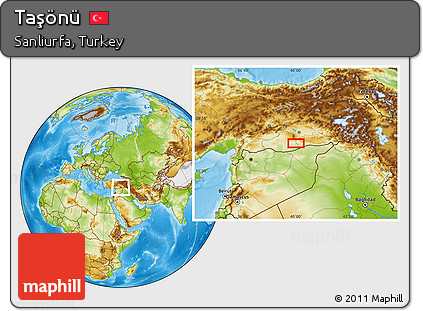 Physical Location Map of Taşönü