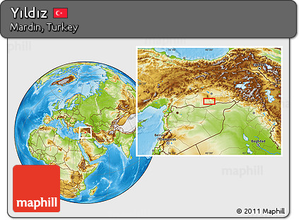 Physical Location Map of Yıldız