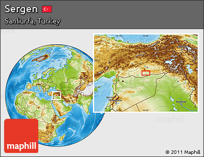 Physical Location Map of Sergen