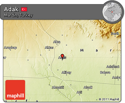 Physical Map of Adak