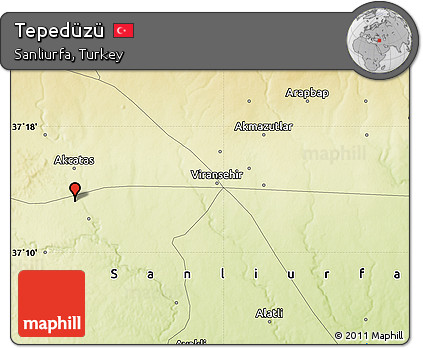 Physical Map of Tepedüzü