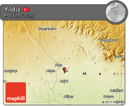 Physical Map of Yıldız