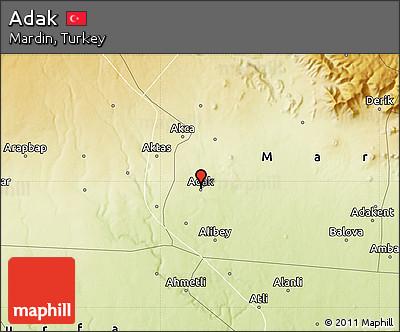 Physical Map of Adak