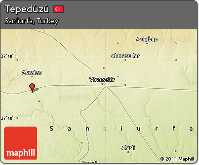 Physical Map of Tepedüzü