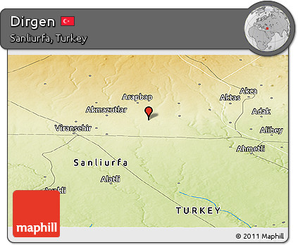 Physical Panoramic Map of Dirgen
