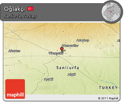 Physical Panoramic Map of Oğlakçı