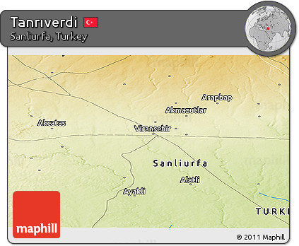 Physical Panoramic Map of Tanrıverdi
