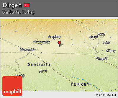 Physical Panoramic Map of Dirgen
