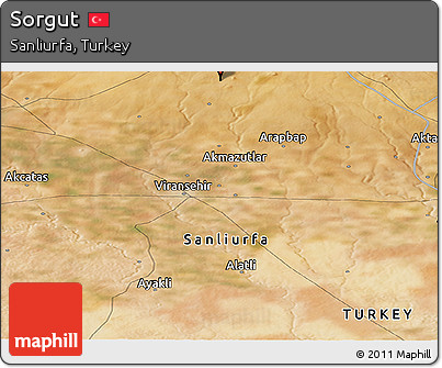 Satellite Panoramic Map of Sorgut
