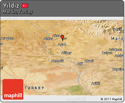 Satellite Panoramic Map of Yıldız