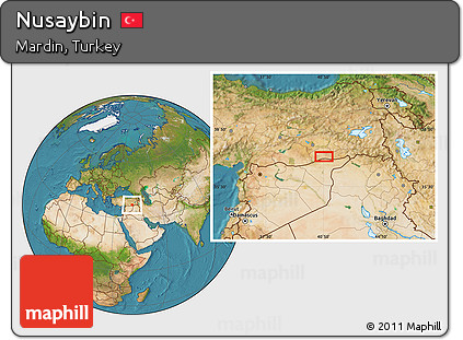 Satellite Location Map of Nusaybin