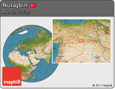 Satellite Location Map of Nusaybin