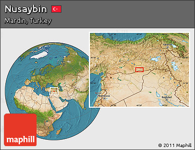 Satellite Location Map of Nusaybin